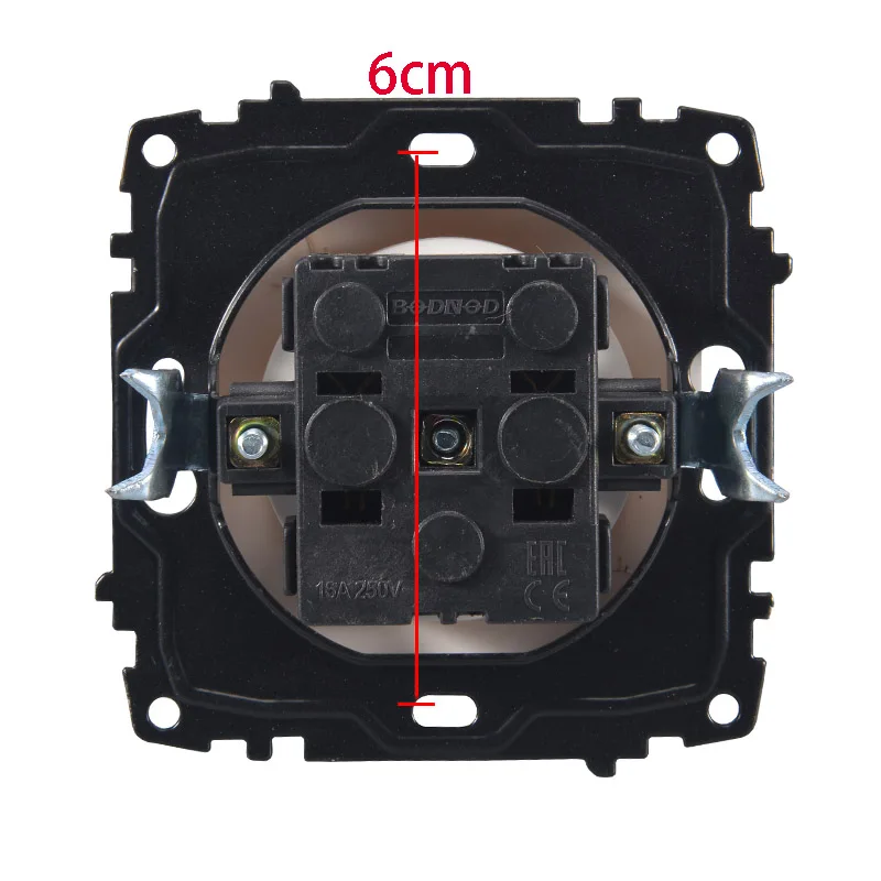 Розетка настенная бордовая без земли 250 В 10 А | Обустройство дома