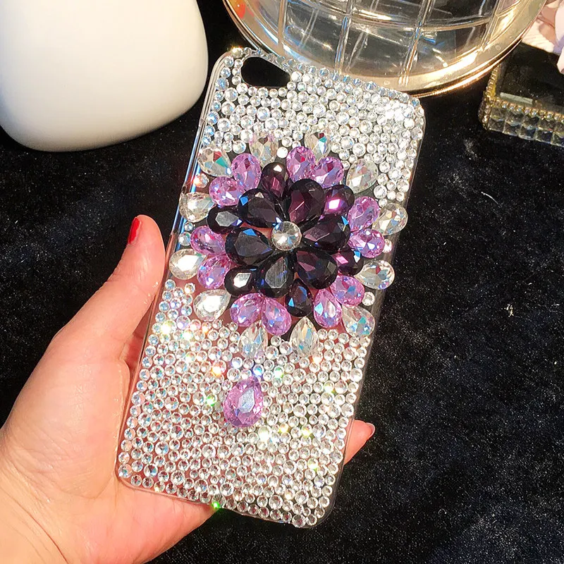 For Samsung Galaxy S5 S6 S7 Edge S8 S9 S10E S10 Plus S20 Ultra Note 5 8 9 10 Lite Full Diamond Cover Phone Big Rhinestone Case |