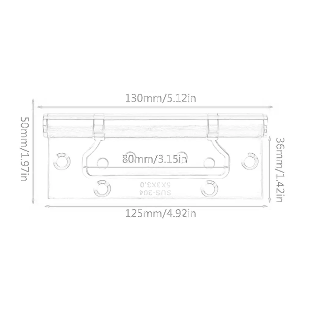 5 дюймов 3 0 изысканный дизайн прочная нержавеющая сталь свободный слот подшипник