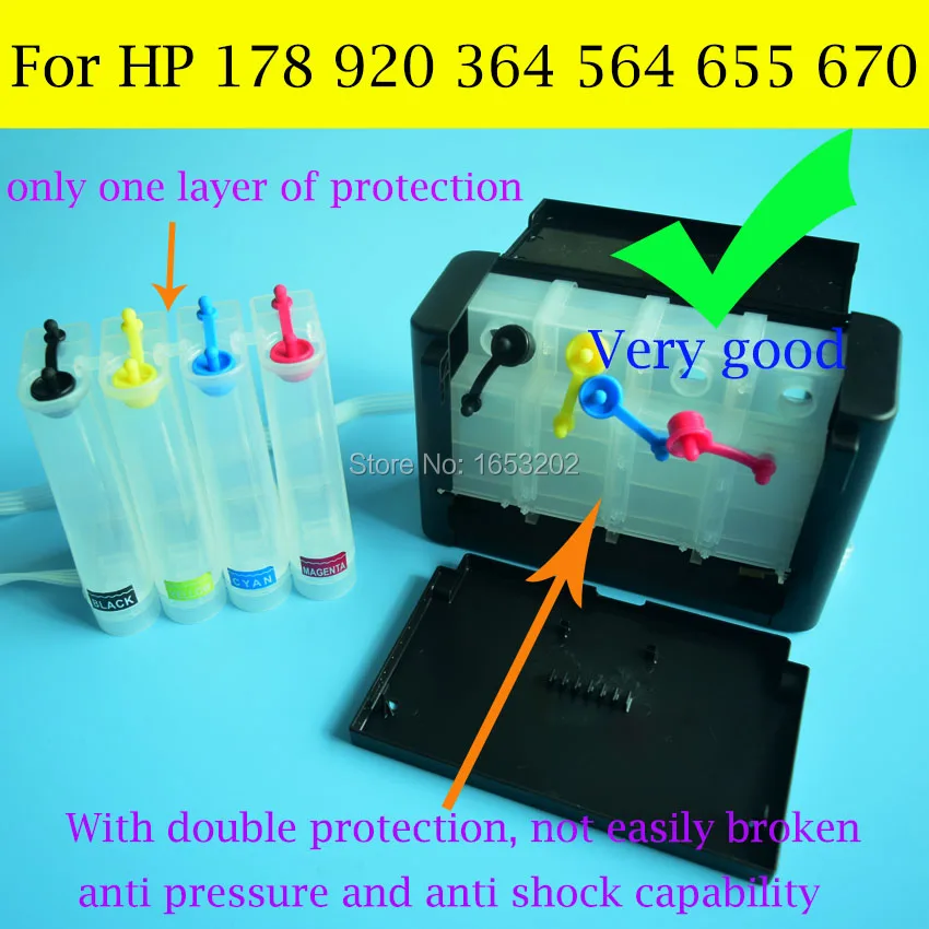 BOMA. LTD 4 цвета/комплект Система непрерывной подачи чернил для hp 920 СНПЧ для hp Officejet 6000 6500 6500A 7000 7500 7500A принтер