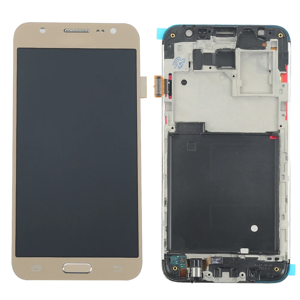 Gold With Frame " J500F ЖК-дисплей для Samsung Galaxy J5 ЖК-дисплей J500 J500F J500FN J500H J500M ЖК-дисплей Дисплей планшета Сенсорный экран сборки часть рамки - Цвет: Gold With Frame