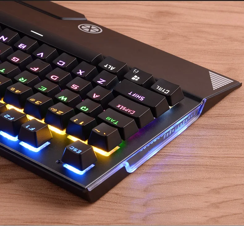 Стимпанк USB Проводная эргономичная Механическая игровая клавиатура с подсветкой