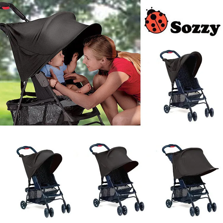 1 шт., Sozzy, детская коляска, тряпка, тент, блоки, 99%, УФ, уфв, защита от солнца, покрытие, детская, автомобильная, тент, дождевая палатка, многофункциональная, защита для коляски - Цвет: 1pc