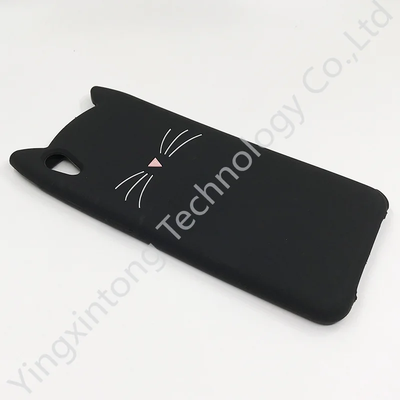 С милым рисунком усов Cat Чехол для телефона из мягкого ТПУ с фактурой под песок OPPO