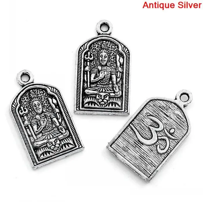 DoreenBeads амулет кулоны Будда Амулет серебро Цвет 3 1x1 8 см 10 шт. | Украшения и