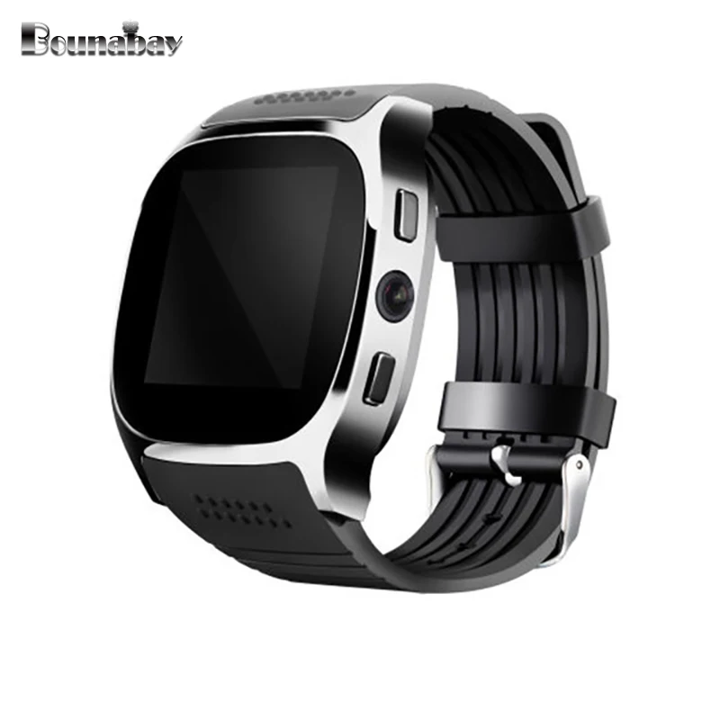BOUNABAY Bluetooth touch часы для мужчин спортивные умные Android ios apple телефон S аналоговый 3G Wi