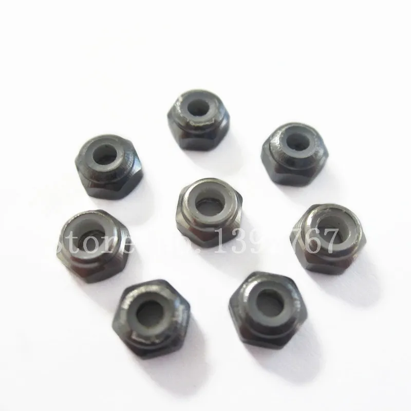 

8pcs/Set HSP 102048 122048 (02102) Aluminum Nylon Nut M3 8P 1/10th 4WD R/C Upgrade Parts Alloy