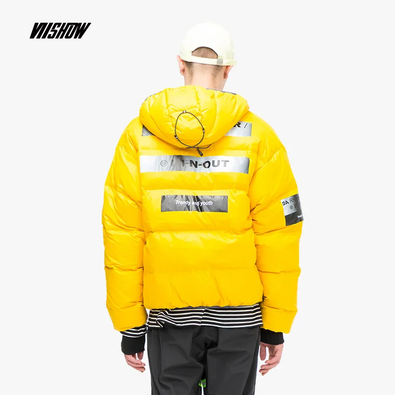 VIISHOW белый утиный пух мужской пуховик брендовая зимняя куртка для мужчин Doudoune Homme