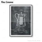 Кофе, Wall-Art постер для кофе Percolator, патент, Художественная печать, картина для завтрака, бара, кафе, Декор, кухня, холст, печать, домашний декор стен