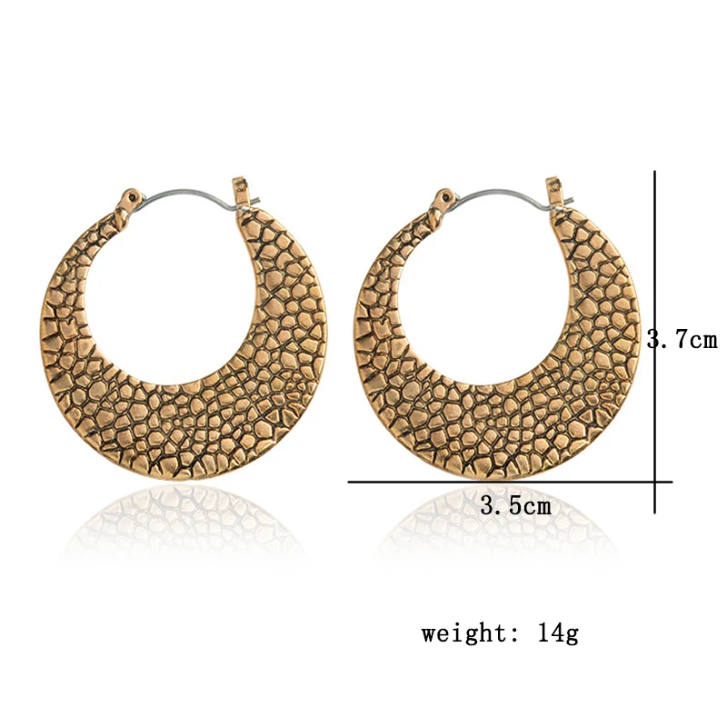 Серебряные и бронзовые серьги в форме полумесяца креативные дизайнерские