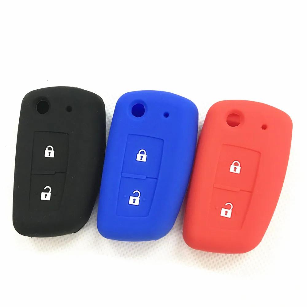 2 кнопки силиконовый Автомобильный Брелок дистанционного управления с ключом