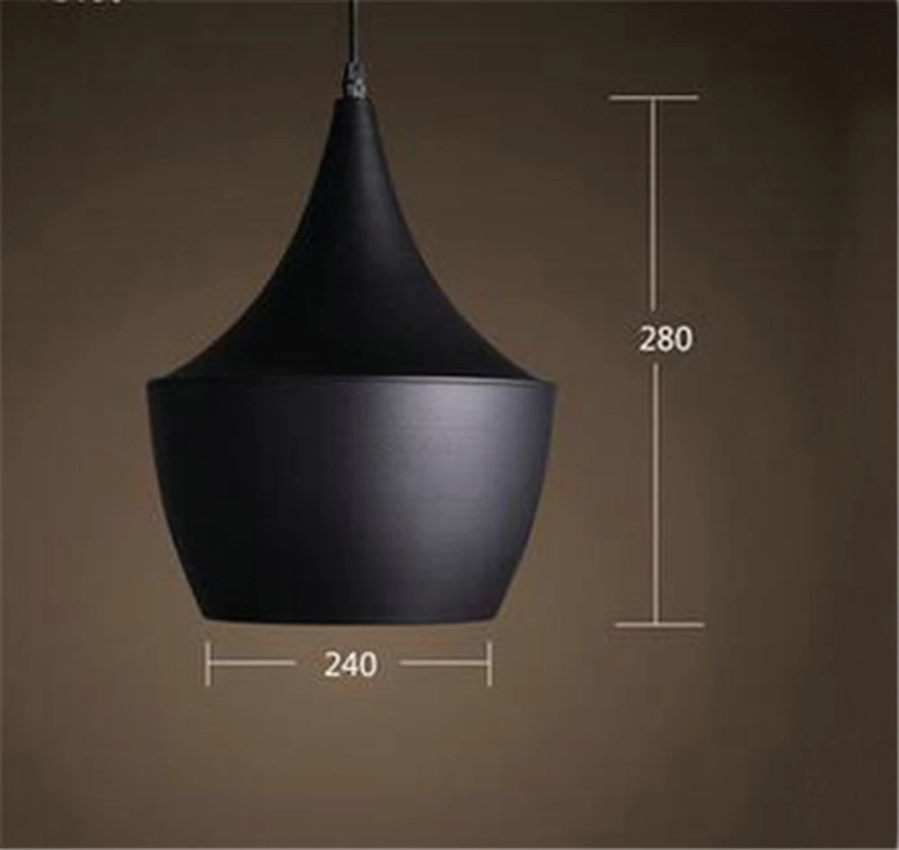 Современный алюминиевый подвесной светильник в скандинавском стиле с