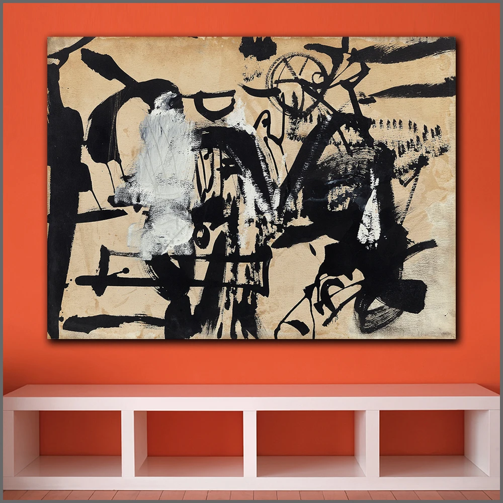 

Large Size Printing franz_kline_untitled 9 Oil Painting Art Home Decor Living Room Modern Canvas Print Paintings No Frames