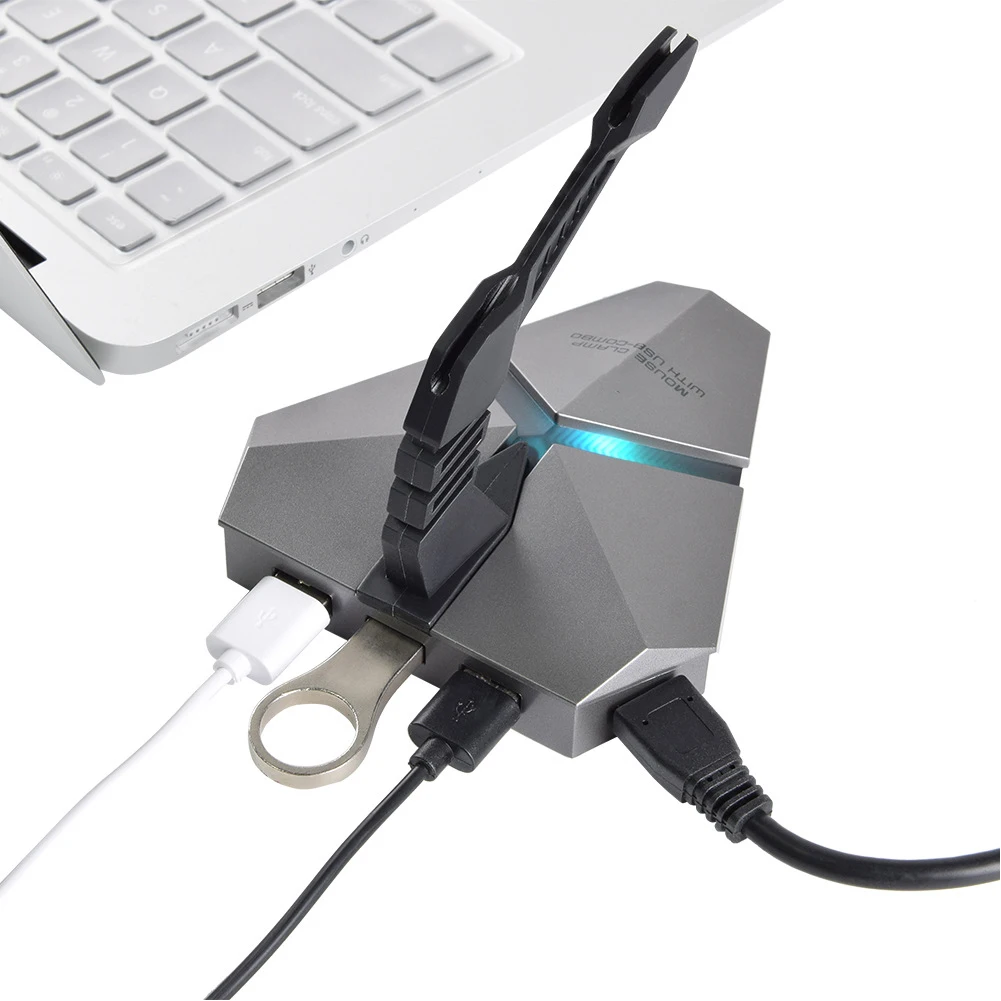 3 Порты многофункциональный сплиттер светодиодный кабель организатор USB Hub