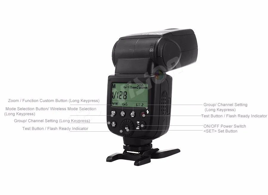 2x Godox TT600 Беспроводная вспышка камеры 2,4g с передатчиком x1t-n для Nikon D3200 D3300 D5300 D7200 D750 D90 подарок комплект
