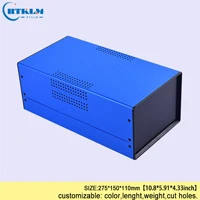 BDA40005(W275)-A6 Индивидуальный дизайн электропитания проект распределительная коробка Железный корпус железная электронная коробка diy оборудование инструмент чехол 275*150*110 мм - Цвет: BDA40005(W275)-A6
