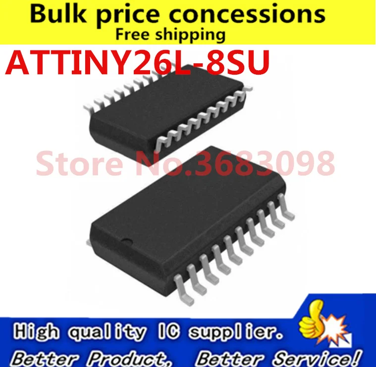 

50pcs/lot ATTINY26L-8SU ATTINY26L-8 ATTINY26 26L-8SU SOP-20 In Stock