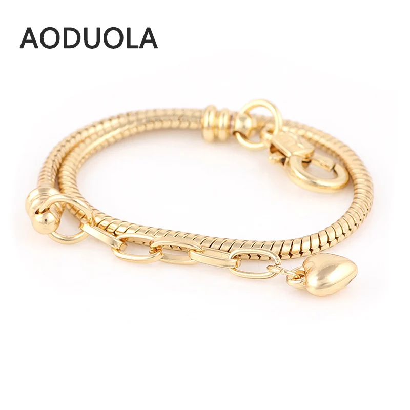 Браслеты сделай сам Золотая змея цепь шарма браслет подарок на День святого