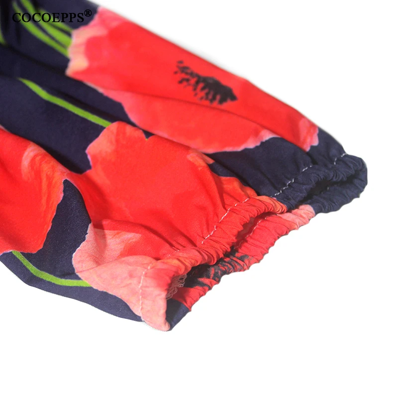 Женское винтажное платье с цветочным принтом COCOEPPS летнее Сексуальное Платье