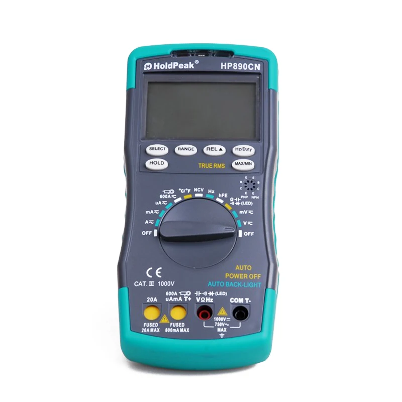HoldPeak HP890CN стабильный ЖК-цифровой мультиметр DC AC напряжение тока HP-890CN температура