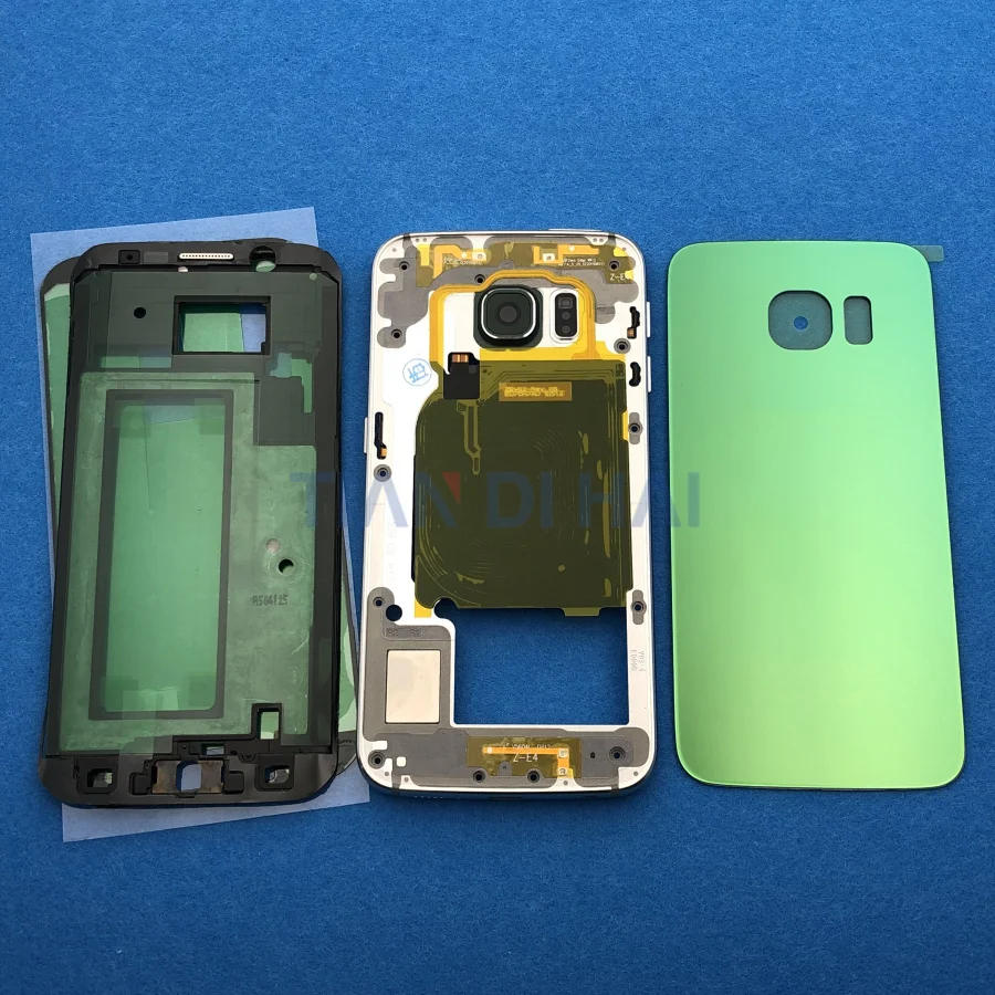 Чехол с полным покрытием корпуса S6Edge ЖК-панель средняя рамка дверь аккумулятора +