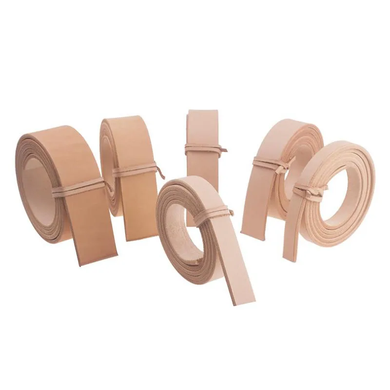 

Natural Cowhide Butt Leather Strap Tanning Leather for DIY Leathercraft 100-120cm Length1.4~3.9cm Width 0. 35--0.4cm Thickness