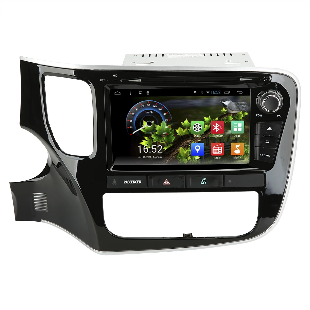 Автомагнитола Mitsubishi Outlander мультимедийный проигрыватель с 8 дюймовым экраном Android
