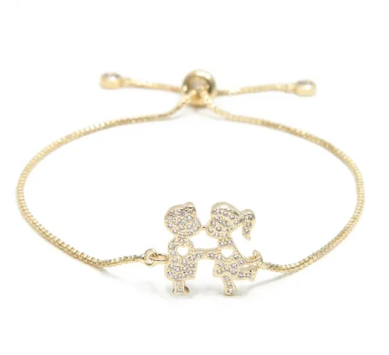 Золотой Серебряный браслет-цепочка микро проложить cz веревка кубический