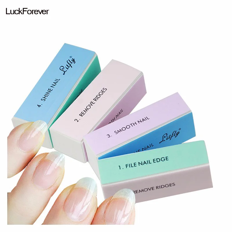 Мини пилка для ногтей 4 шт. пилки дизайна шлифовальных блоков способа полировки