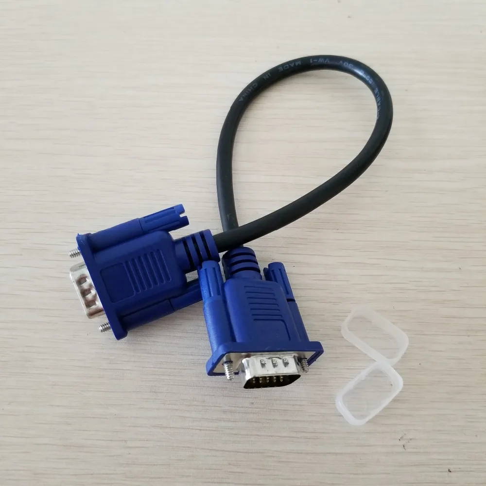 10 шт./лот 15Pin VGA SVGA D Sub HD15 монитор папа видео короткий кабель Шнур 30 см/11 8&quot|vga svga|vga