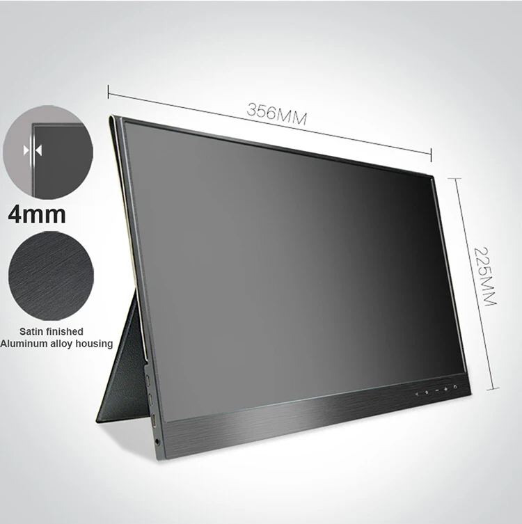 15," ультра-тонкий 4K портативный монитор-HDMI type-C-идеально подходит для Xbox, PS станции, переключатель игровой консоли, Raspberry, компьютера