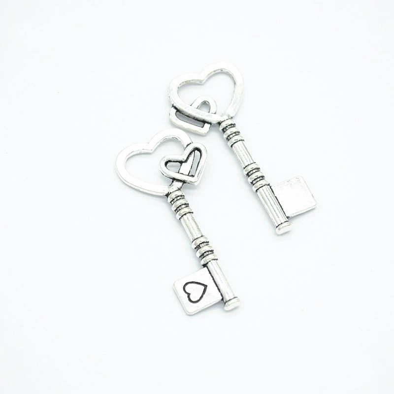 

30pcs Keys Charms DIY Jewelry Making Pendant Fit Bracelets Necklaces Earrings Handmade Crafts
