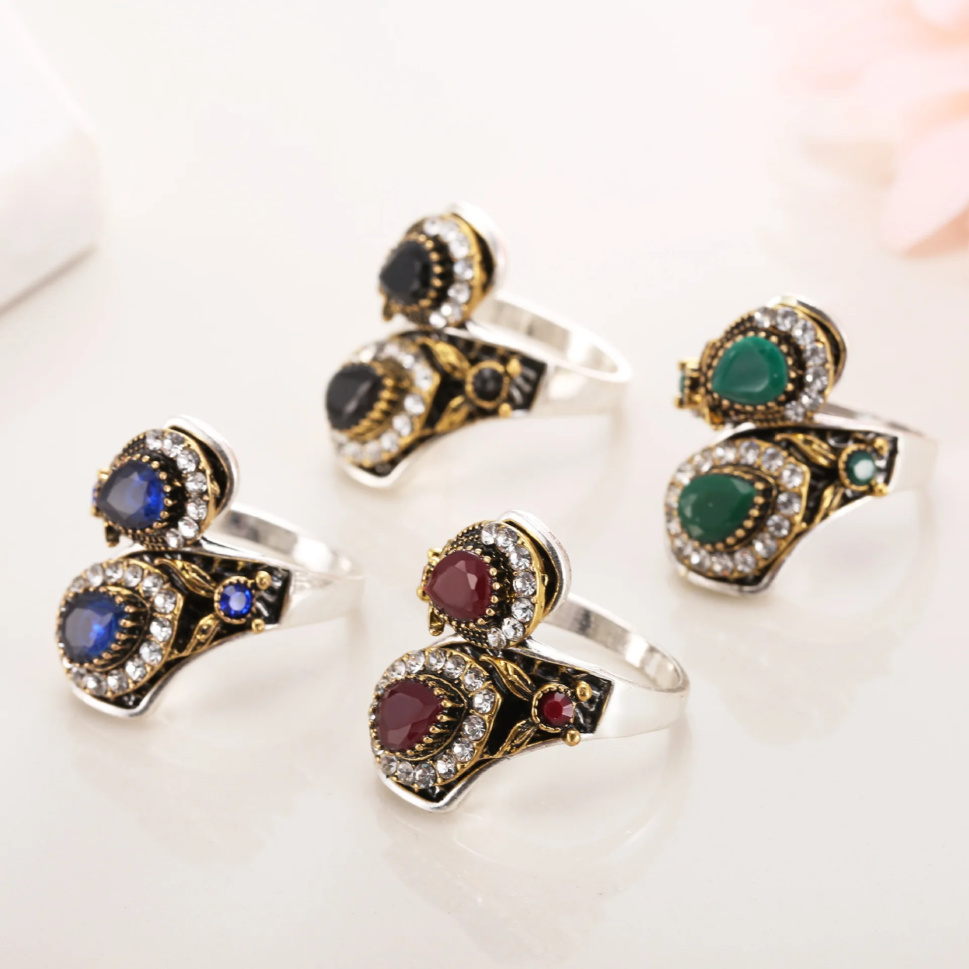 Brokenstone Винтаж неравномерность кольцо для женщин ювелирные изделия|rings for women|ring