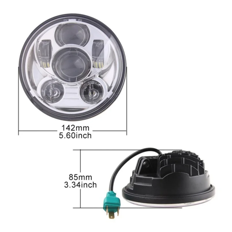 Светодиодные фары для мотоцикла FADUIES хромированные 5 75 дюйма 45 Вт|headlights for|headlights