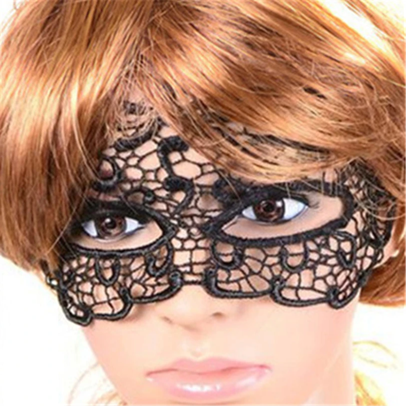 Пикантная маска для Хэллоуина вечевечерние кошка кружевная косплей черные