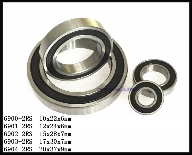 3-8 шт./лот 6900-2RS 6901-2RS 6902-2RS 6903-2RS 6904-2RS резиновая уплотнительная крышка радиальный