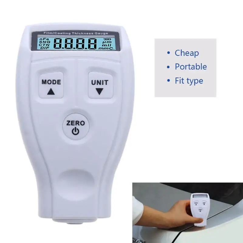 GM200 Coating Painting Thickness Gauge Tester Ultrasonic Film Mini Car Paint Measure Russian/English | Инструменты