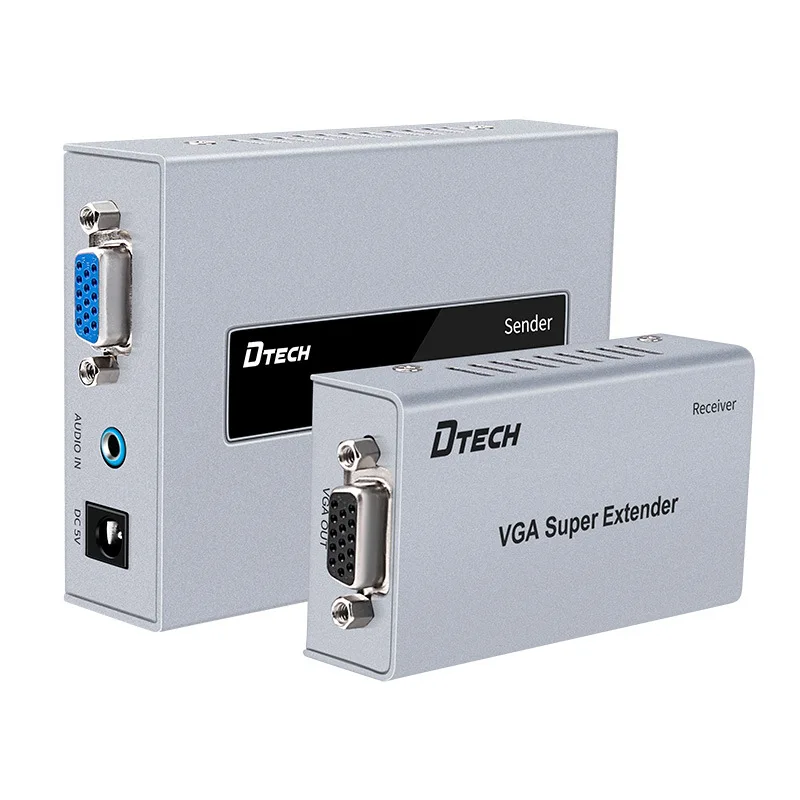 DT 7020B VGA удлинитель 300 м к RJ45 усилитель сигнала HD одиночный сетевой кабель