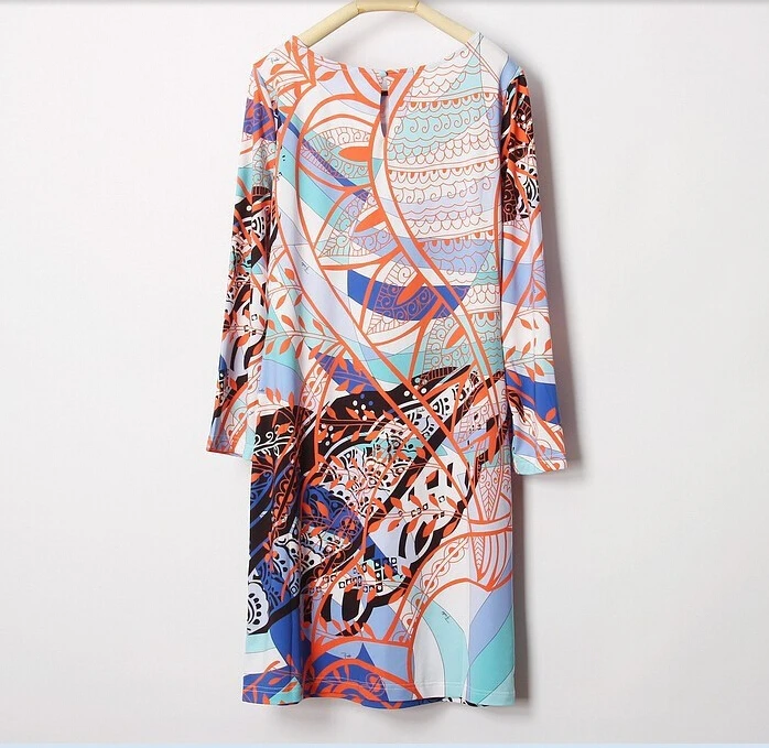 Весеннее модное элегантное платье с принтом в британском стиле эластичное