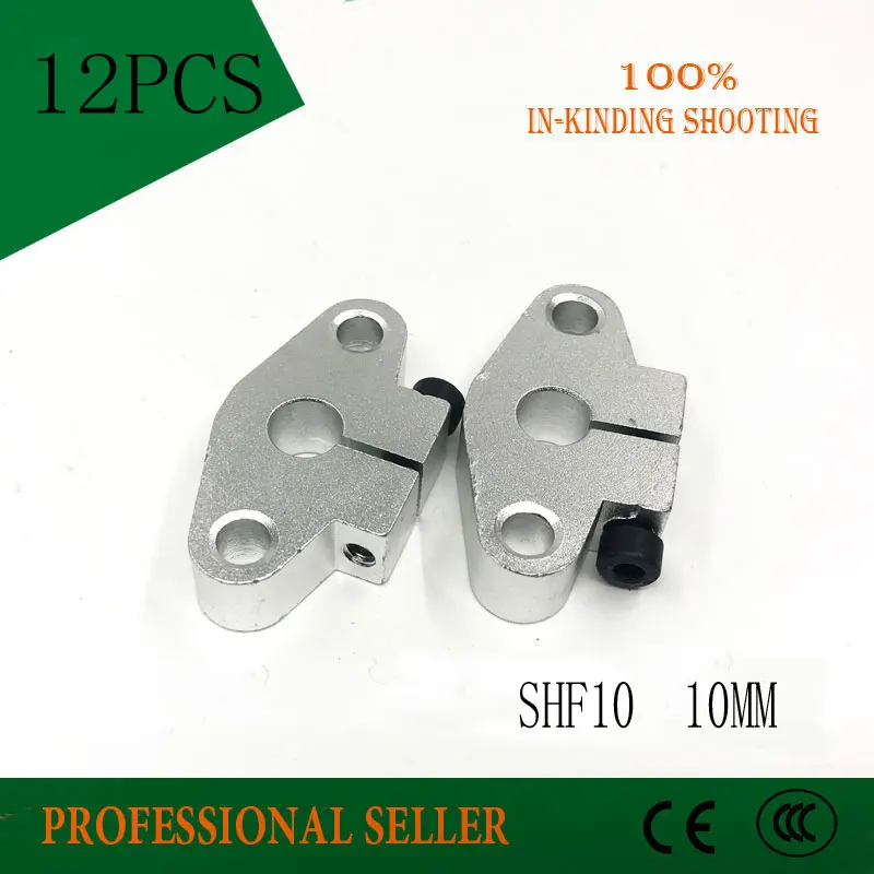 

12pcs/lot SHF10 10mm horizontal linear shaft support 10mm Linear Rail Shaft Support XYZ Table CNC SHF Series Rail Shaft