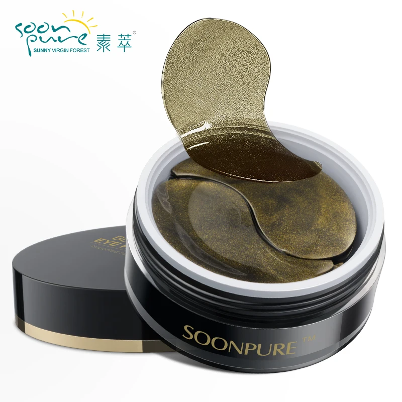 SOON PURE Black Gold Aquagel коллагеновая маска для глаз Нестареющая против морщин крем для глаз удаляет темные круги пышный уход за кожей вокруг глаз