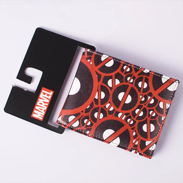 Deadpool Комиксы DC Marvel кожаный бумажник Доктор Кто Тардис Доктор Кто Karte Полиция Box доллар цена кошелек синий Женские Кошельки Carteras - Цвет: Deadpool