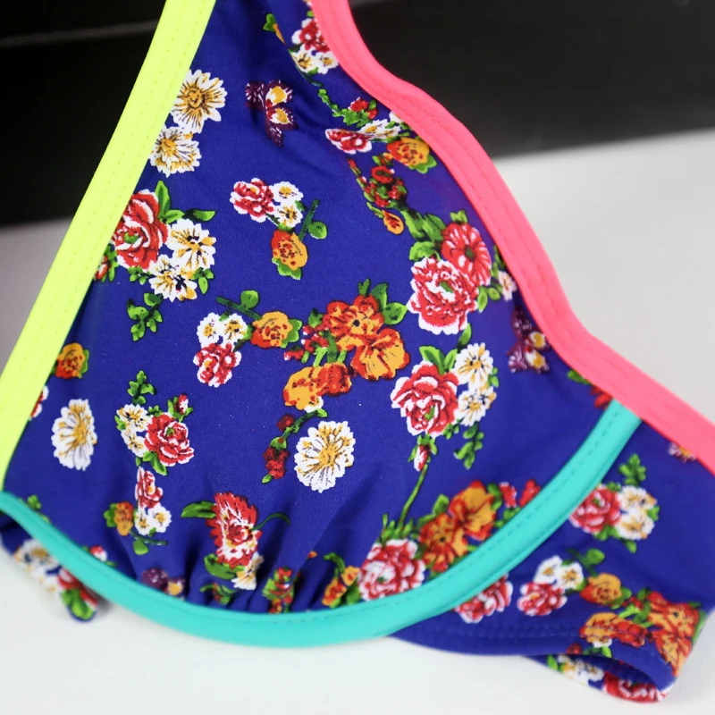 Новые пикантные Цветочный принт Одежда заплыва костюм Push Up Maillots De Bain женщины