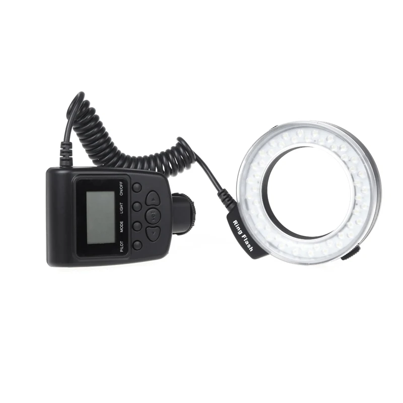 Светодиодная Кольцевая вспышка для Canon Nikon Pentax Olympus Panasonic DSLR 48 шт.|flash light for canon|led ring