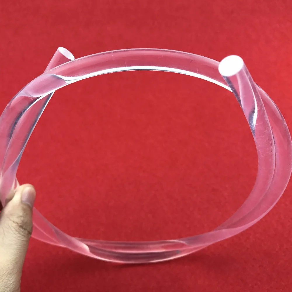 

10mm diameter transparent solid core Optical Fiber;side emitting;for Showcase,swimmng pool