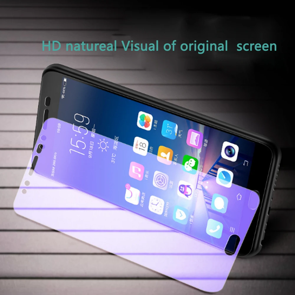 9D полное клеевое закаленное стекло для Vivo Z1 Z3 nex защита экрана от синего света