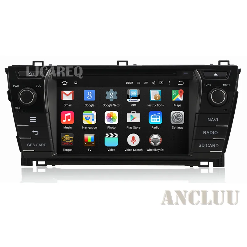 7 &quotQuad Core Android 5.1 автомобильный DVD для Toyota Corolla 2014 2015 GPS головное устройство стерео