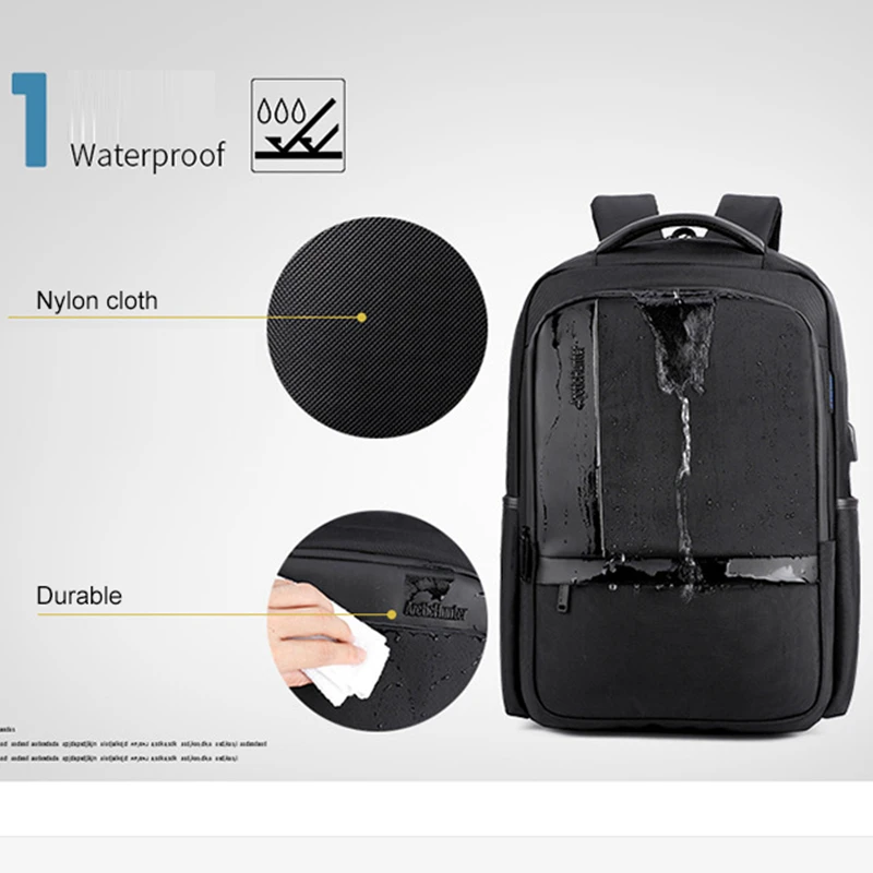 Бренд ARCTIC HUNTER, внешний рюкзак с USB зарядкой, мужской рюкзак Mochila Escolar, 15,6 дюймов, рюкзак для ноутбука, мужской городской рюкзак для подростков