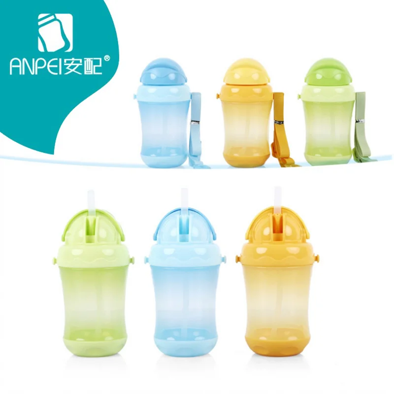 Детские чашки бутылочка для кормления питьевой водой с соломой портативная