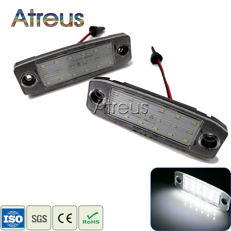 Atreus 2 шт. автомобиль светодиодный Подсветка регистрационного номера 12V SMD3528